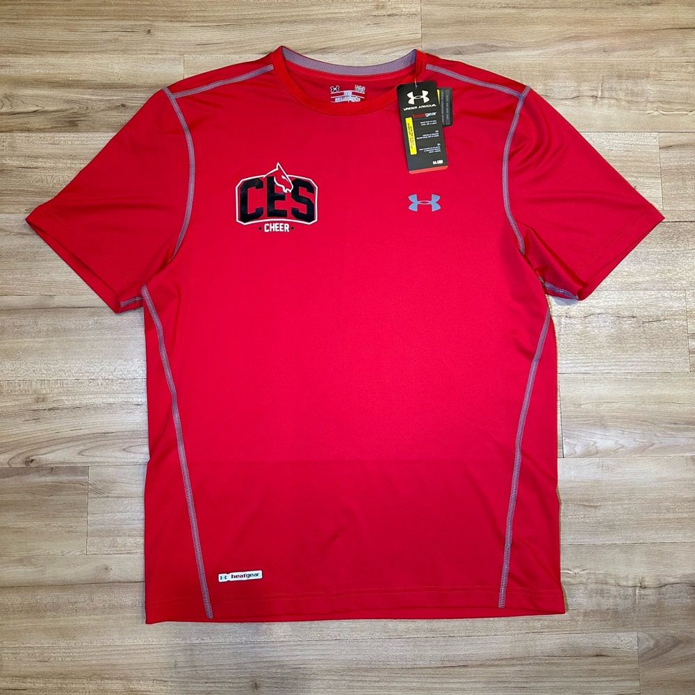 Under Armour CES Cheer Heatgear Fitted Shirt Size Large